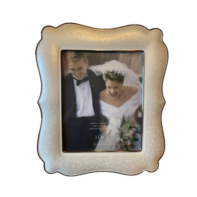 New Lenox Wedding Promises Opal Innocence 8x10 Inch Frame With Platinum Trim