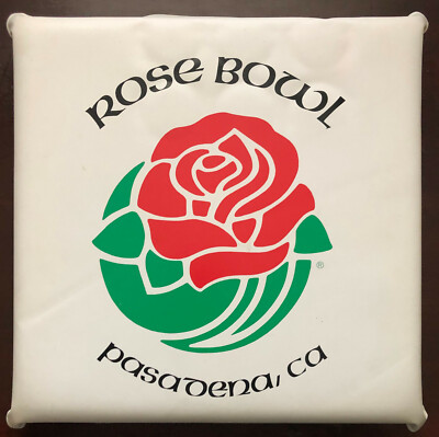 Vintage Big10 Big Ten PAC 10 Rose Bowl Seat Cushion Tournament Of Roses Pasadena