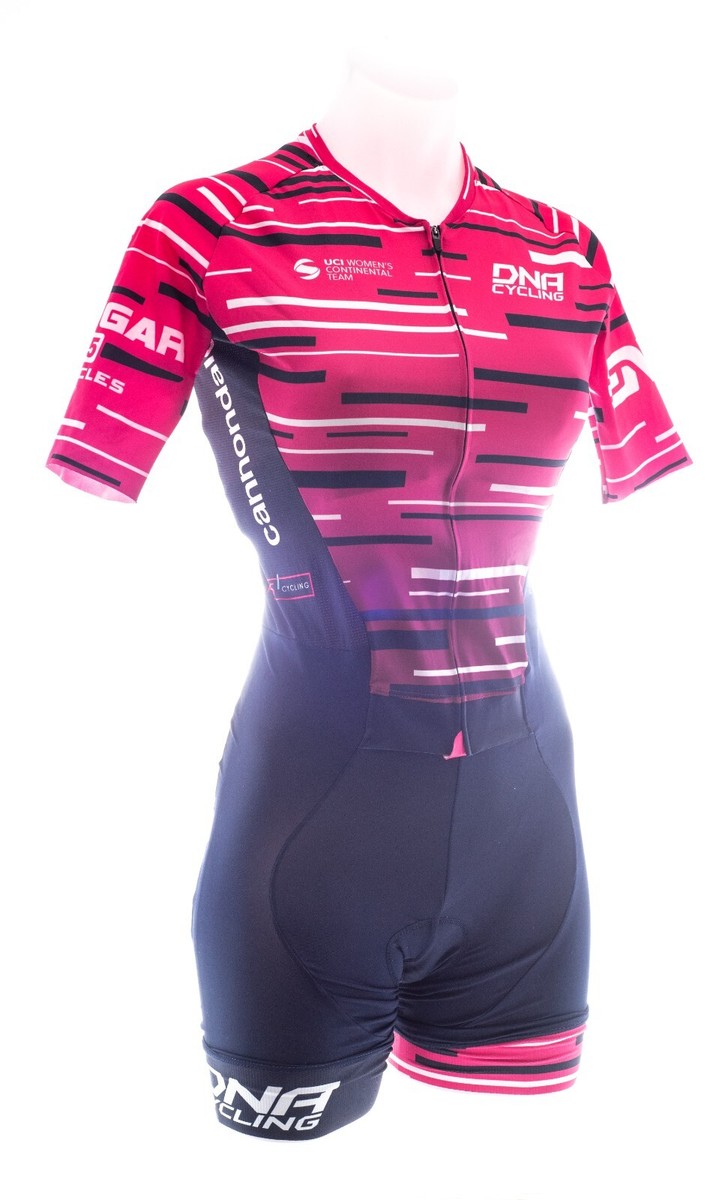 DNA Cycling Pro Team Short Sleeve Aero Skinsuit Women XXS Pink