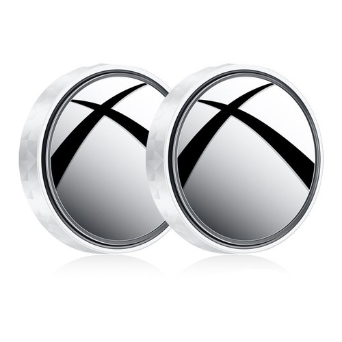 2PCS Car Trucks Blind Spot Mirrors 360° Wide Angle Auxiliary Reversing Mirror ×2 - Picture 8 of 11