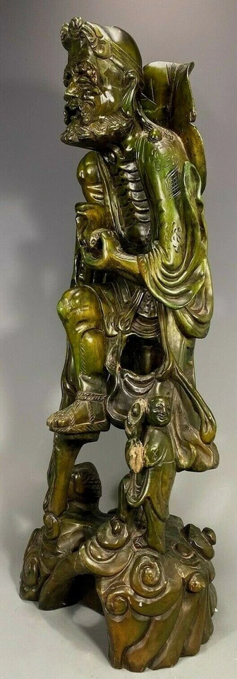 日本日本雕刻木 Tekkai Li Tieh Kuai & Esquire 雕像 ca. 19-20 c. — 第 4/4 张图片