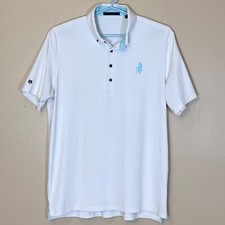 Greyson Golf Performance Short Sleeve Polo Shirt - Men's Size L - White