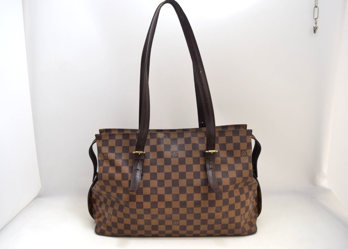 【希少】 LOUIS VUITTON Damier Ebene Chelsea Vintage バッグ Auth Louis Vuitton Chelsea Shoulder Bag Damier Ebene Canvas