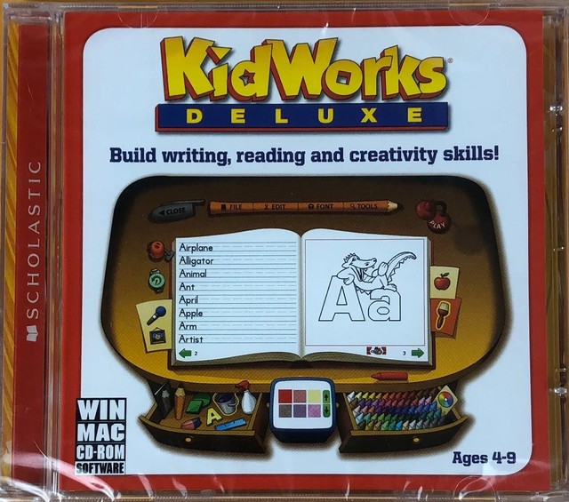 Scholastic Knowledge Adventure Kid Works Deluxe Windows Mac PC Game ...
