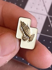 Vintage Hands Prayer Pin Rare Item