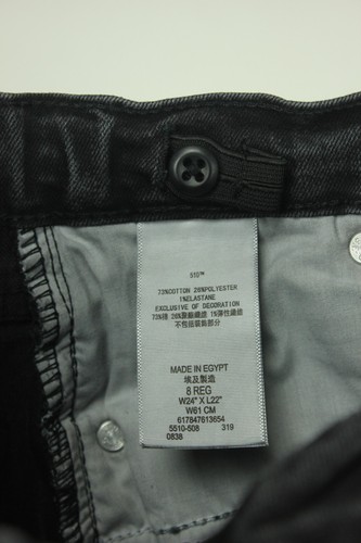 Levi's Boy's 510 Skinny Jeans With Adjustable Waist Black Size 8 Reg - Picture 5 of 5