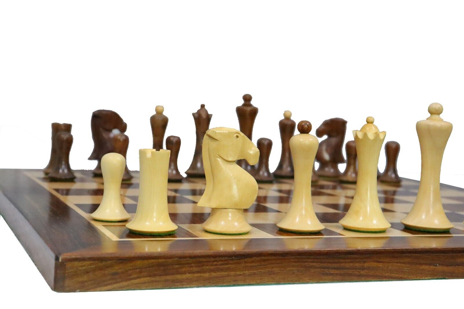 Buy Old Vintage English Staunton Series Chess Pieces in Sheesham Online