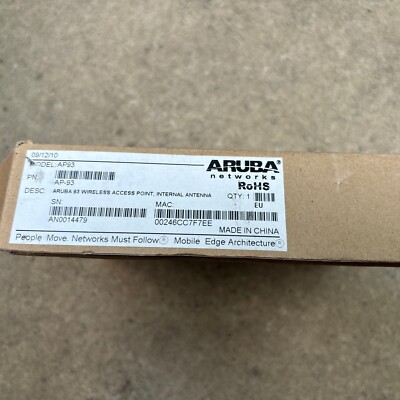 ARUBA NETWORKS AP-93 WIRELESS ACCESS POINT
