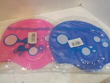 Jogoo Ear Protectors Swimming Cap NEW choose Pink Or Blue Adult