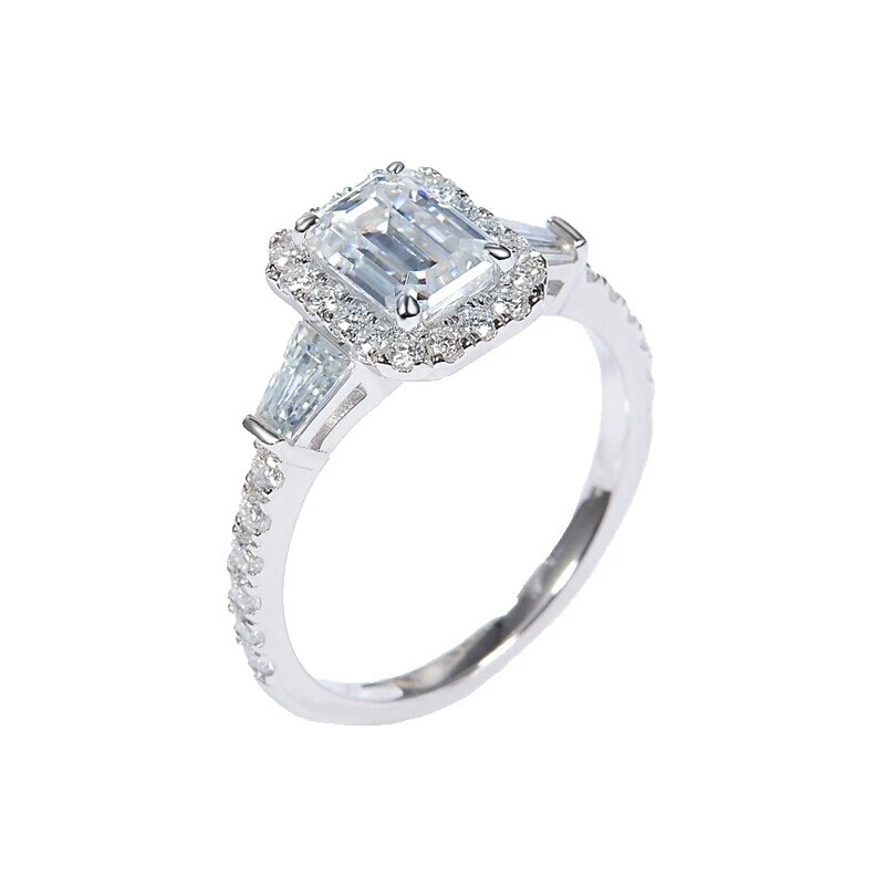 Anillos de Plata de Ley Moissanite para hombres