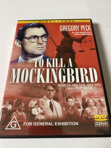 To Kill A Mockingbird (DVD, 2004) Gregory Peck Brock Peters Region 4 Like New - Foto 1 di 2