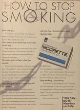 1996 Nicorette Gum Stop Smoking Aid PRINT AD How To Stop Smoking VTG 1990s