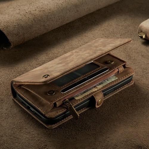 Magnetyczny skórzany portfel etui + tylna osłona do iPhone 13 Pro XS MAX - Zdjęcie 10 z 11