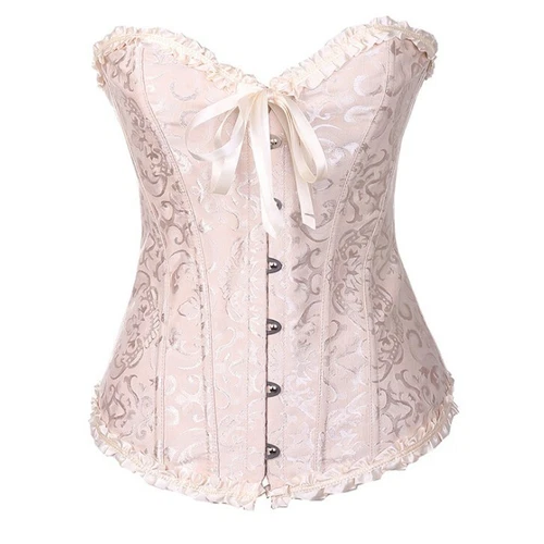 Neu Sexy Top Dessous Burlesque Corsage Vollbrust Korsett Korsage Damen Corset - Bild 20 von 33