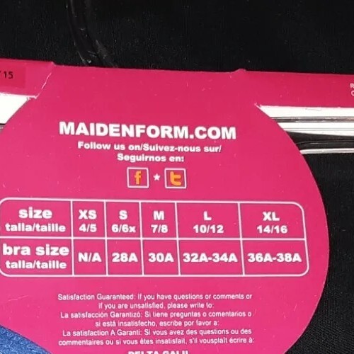 New Maidenform Brand Girl's Pullover Performance Sport Bra, Size M. Black. - Picture 9 of 9