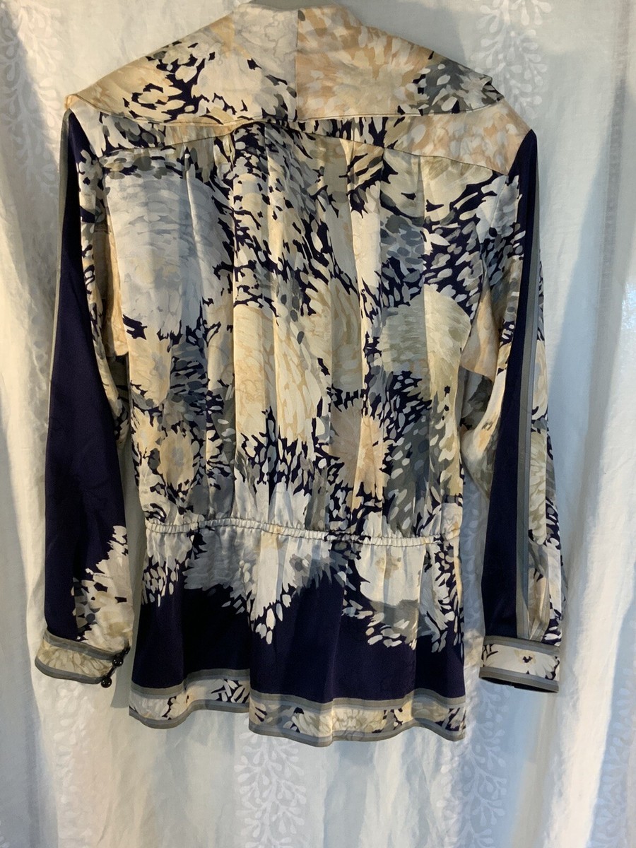 Leonard Paris Vintage blouse shirt top Silk | eBay
