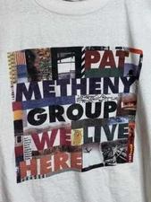 1995 Pat Metheny Group We Live Here Tour T-Shirt Cotton S to 5XL US112