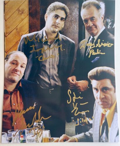 THE SOPRANOS 8x10 photo cast signed by JAMES GANDOLFINI and more - Picture 1 of 1