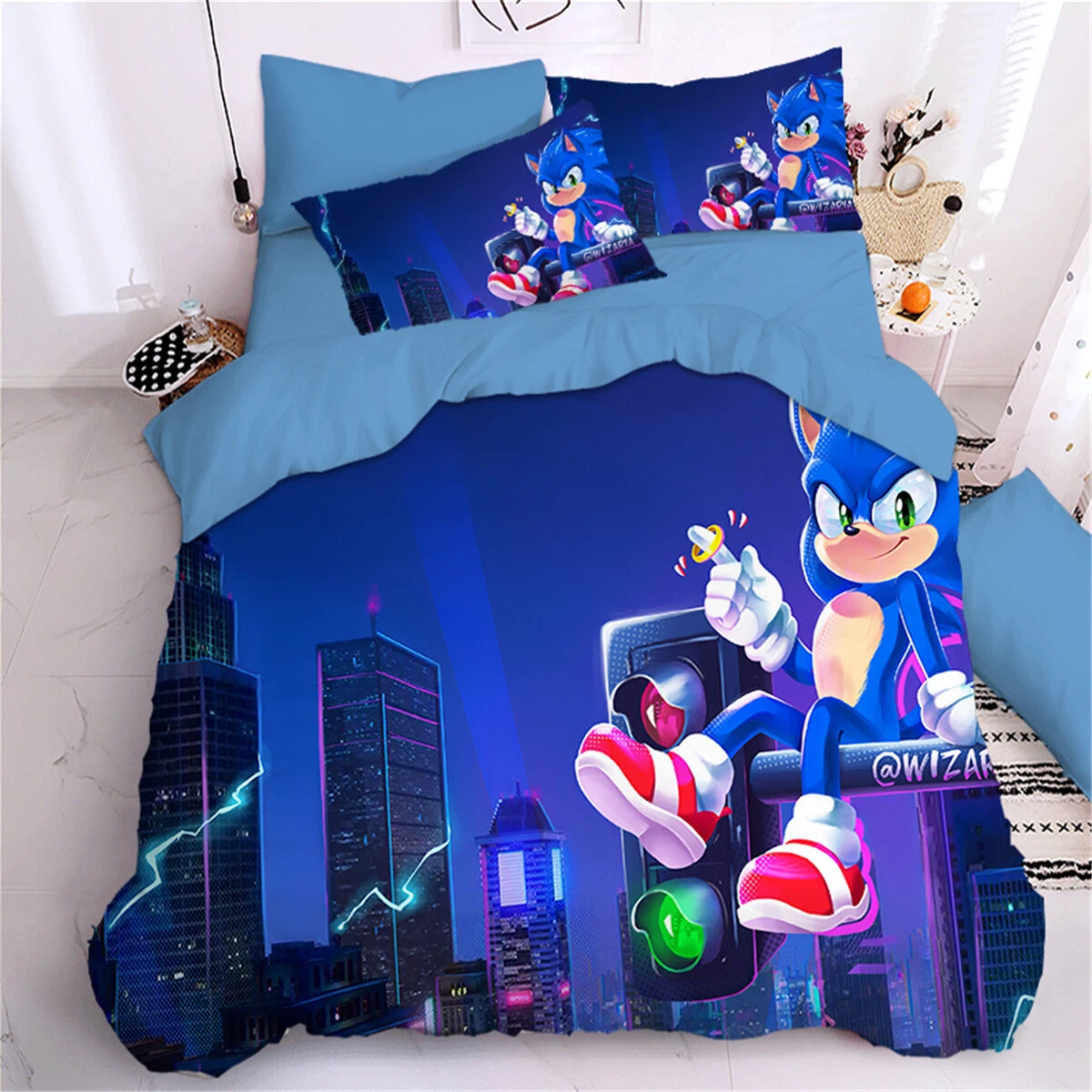 Sonic The Hedgehog Bedding Set, Gift for Friends
