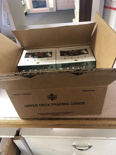 2001 UPPER DECK GOLF HOBBY 4 BOX LOT GREEN BOXES TIGER WOODS ROOKIE PLAYERS INK - Picture 4 of 4