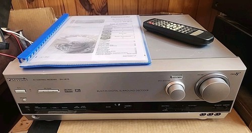 Panasonic SA-HE75 AV Control Receiver with REMOTE & OPERATING MANUAL