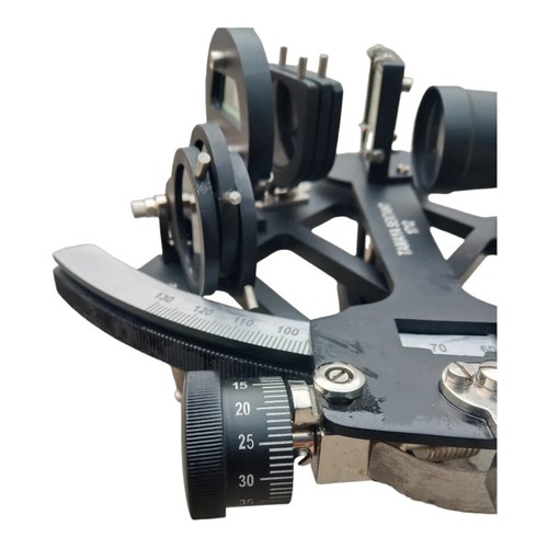 Sestante Nautico Tamaya 1712 Funzionante Sextant Marine 9" Nero Navigazione Regalo - Foto 5 di 7