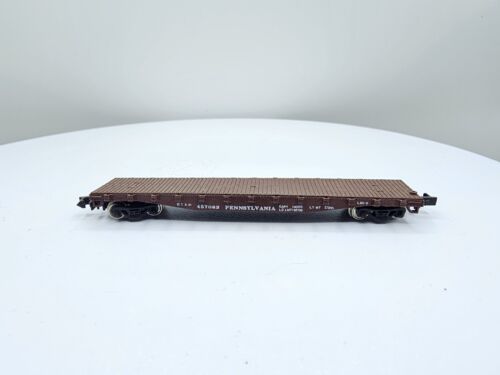 **READ* Con-Cor N Scale Pennsylvania 50’ Steel Flat Car PRR 457082 - Picture 3 of 7