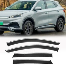 Window Visors Rain Deflector Tape-On Rain Guards For BYD Yuan Plus Atto 3 2022+