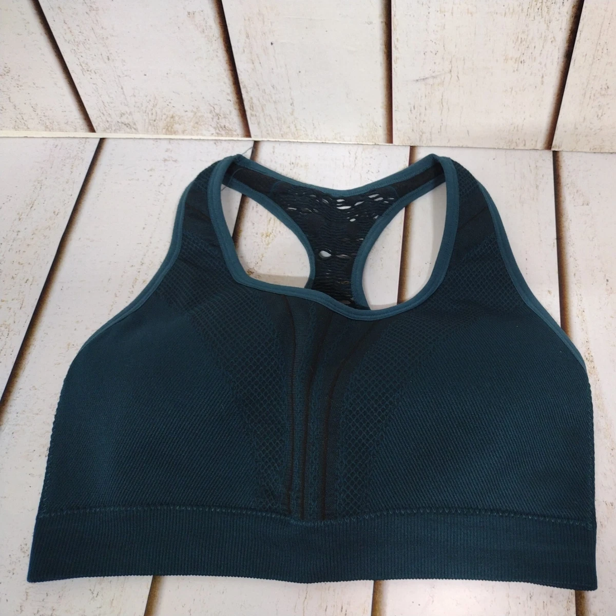 Avia Sport Sports Bra support-athletic wear size Large dark teal green