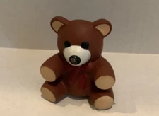 Vintage Teddy Bear Ross Laboratories Similac Rubber Squeaky Brown Toy 1985