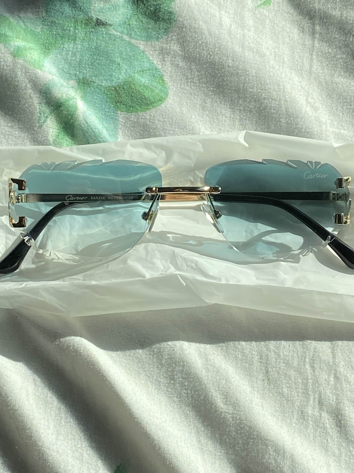 Blue Diamond Cartier Glasses Cartier C Decor Authentic Glasses