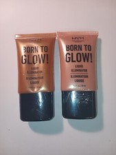 NYX Born To Glow Liquid illuminator - LI 02 - Gleam & Pure Gold L103 Sealed 2x