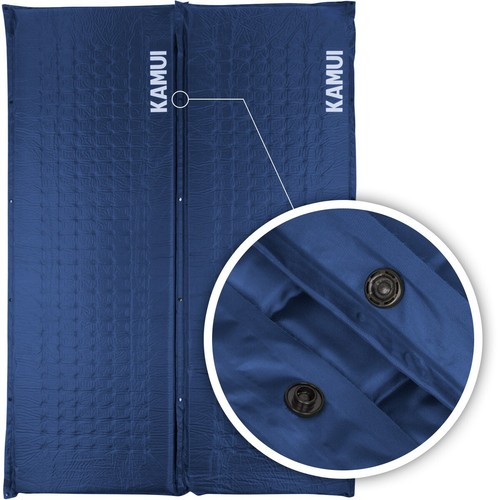 KAMUI Self-Inflating Sleeping Pad - 2 Inch/5cm Thick Foam Connectable Mat (BLUE) - Picture 3 of 10