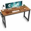 cubiker computer desk 55" modern sturdy office desk large writing study table fo