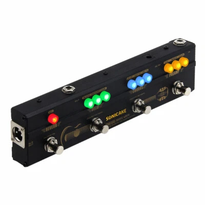 SONICAKE Sonic Wood Acoustic Guitar Preamp DI Box Chorus Delay Reverb Pedal