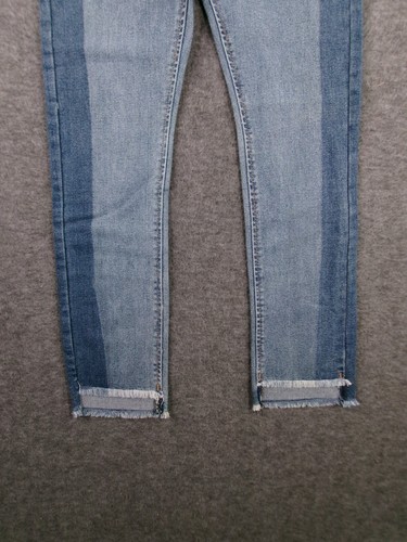 Levis Jeans Girls 10 Blue Girlfriend Slim Straight Light Wash Causal Patchwork - Picture 3 of 18