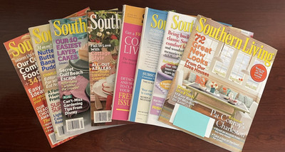 Southern Living Magazine / 2009  Jan - Aug / Lot of 8