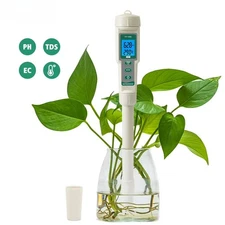 Digital PH Meter EC TDS Temp Hydroponic Nutrients Growing Monitor Waterproof New