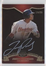 2012 Topps Tier One On the Rise White Ink 18/25 Jimmy Paredes #OR-JPR Auto 03hd