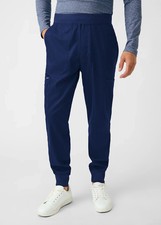 Landau ProFlex LB407 Men's 7-Pocket Jogger Scrub Pants True Navy Blue X-Large