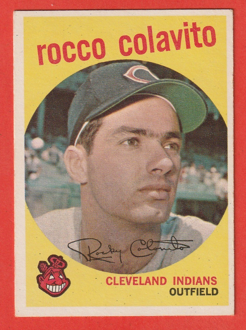1959 TOPPS - ROCCO COLAVITO #420 CLEVELAND INDIANS VG-EX