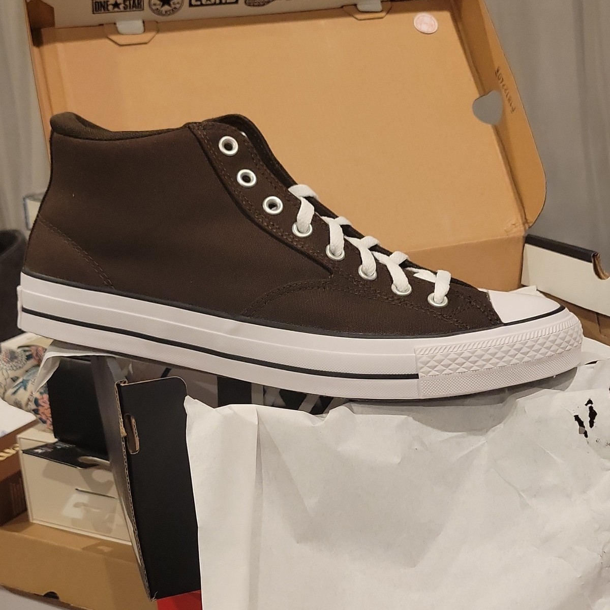 CTAS Converse Malden Street Mid Top Men Sz 12 Canvas Shoes A11708F Grind Coffee Converse CTAS Malden Street Mid Shoe A05408F | Mercari main image 4