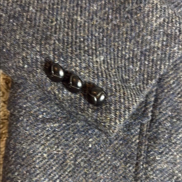 Abrigo Traje Vintage Pendleton Gris Negro Clásico Gamuza Lana Hecho en EE. UU. Talla 40 Preppy Foto 3 de 4