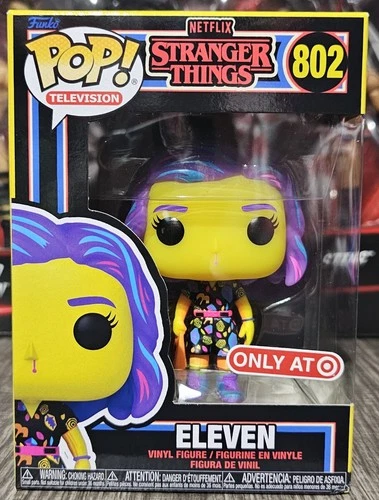 Funko Pop! Stranger Things Eleven Blacklight Target Exclusive #802, F051