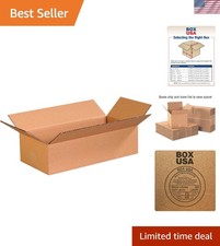16 x 8 x 4 Corrugated Cardboard Boxes, Flat 16"L x 8"W x 4"H, Pack of 25  Sh...