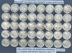 FULL DATE Buffalo Nickels Lot Roll of 40 Coins Dated from 1926 to 1937 ~ #678M