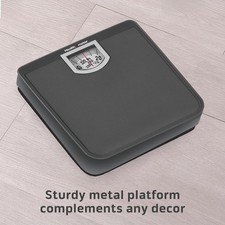 Compact Dial Bathroom Scale, 330 lb. Capacity, Sturdy Metal Platform