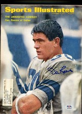 Dan Reeves PSA DNA Signed  1967 Sports Illustrated Magazine Autograph