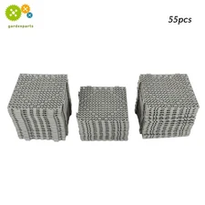 55 Pack Gray 12" x 12" PVC Interlocking Drainage Floor Tiles Bathroom Kitchen