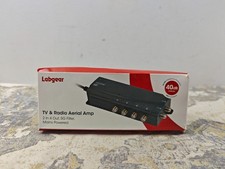Labgear 4 Way TV Signal Booster, Aerial Amplifier with F-Type Connections, 4G & 